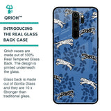 Blue Cheetah Glass Case for Xiaomi Redmi Note 8 Pro