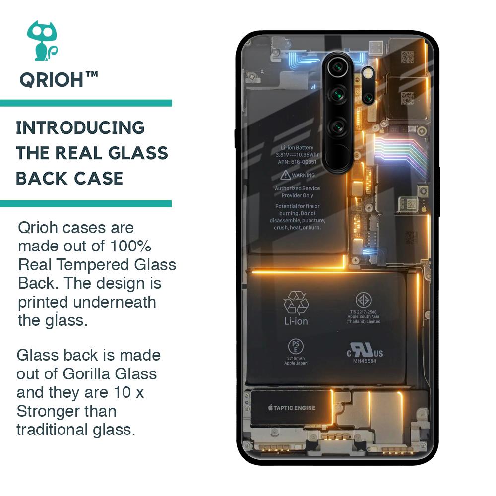 Glow Up Skeleton Glass Case for Xiaomi Redmi Note 8 Pro