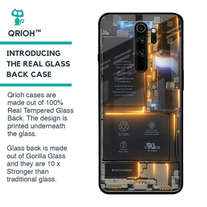 Glow Up Skeleton Glass Case for Xiaomi Redmi Note 8 Pro