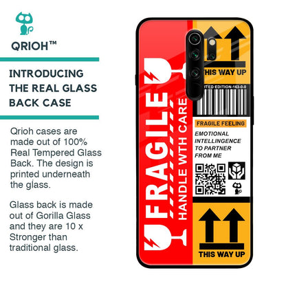 Handle With Care Glass Case for Xiaomi Redmi Note 8 Pro
