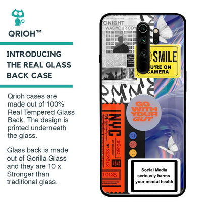 Smile for Camera Glass Case for Xiaomi Redmi Note 8 Pro