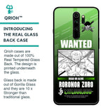 Zoro Wanted Glass Case for Xiaomi Redmi Note 8 Pro