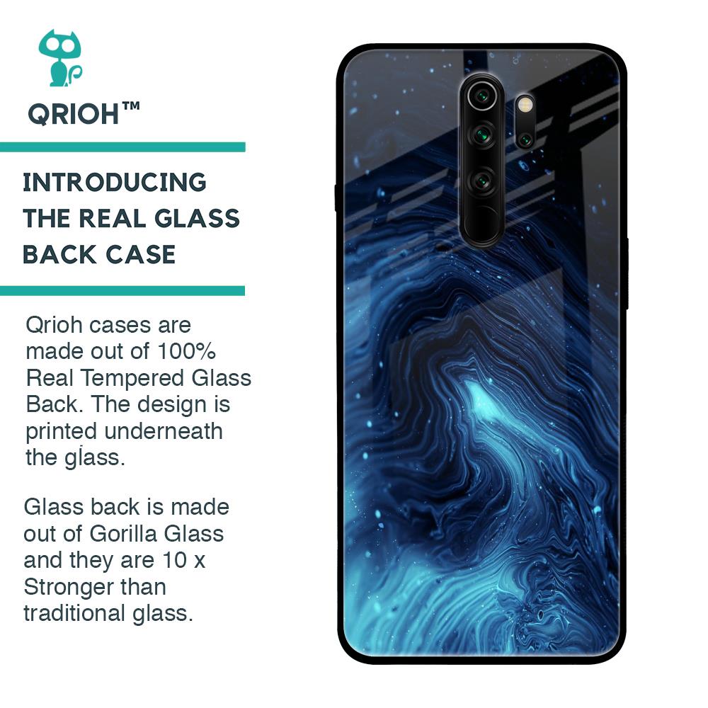 Dazzling Ocean Gradient Glass Case For Xiaomi Redmi Note 8 Pro