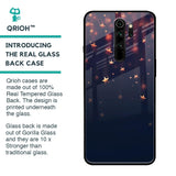 Falling Stars Glass Case For Xiaomi Redmi Note 8 Pro