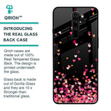 Heart Rain Fall Glass Case For Xiaomi Redmi Note 8 Pro