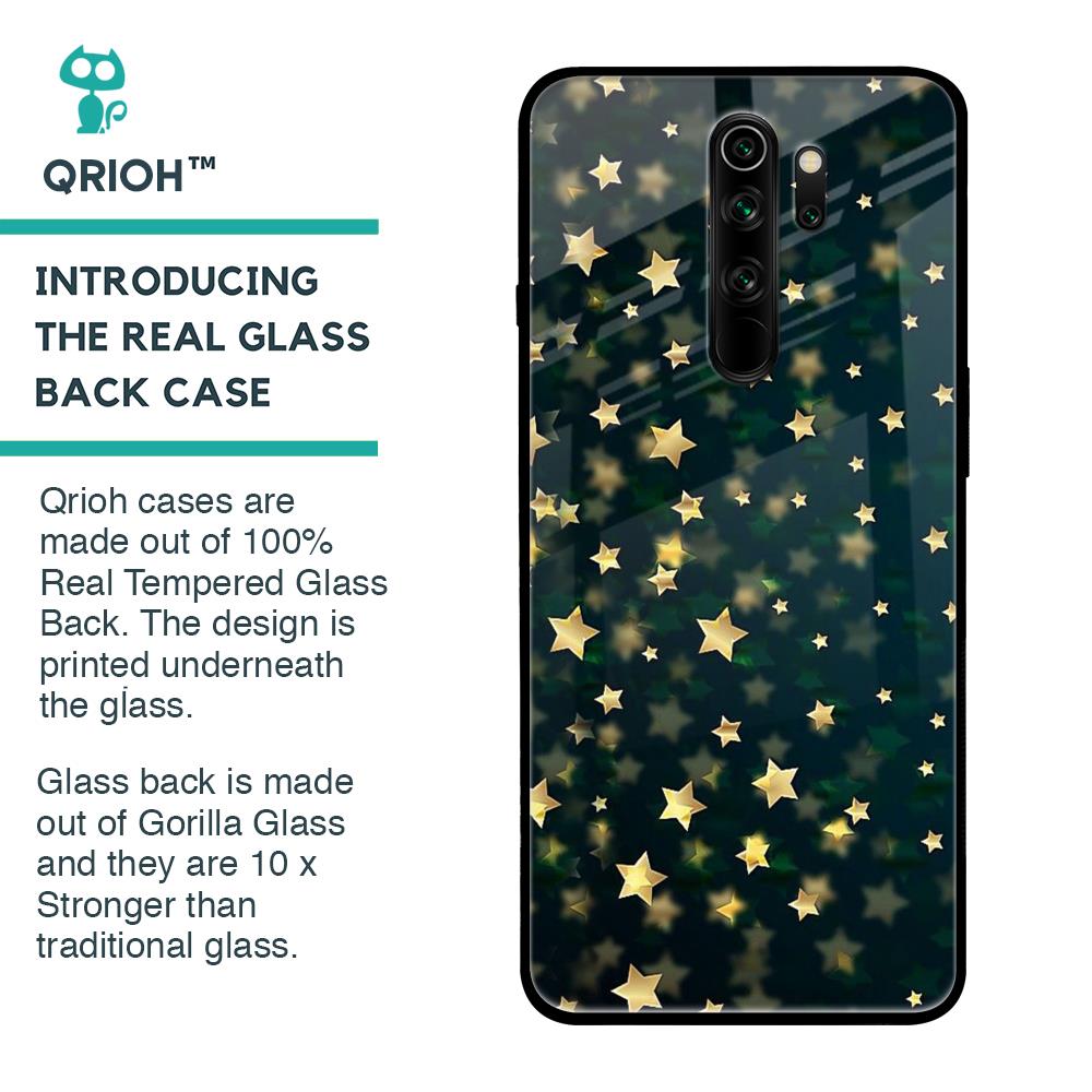 Dazzling Stars Glass Case For Xiaomi Redmi Note 8 Pro