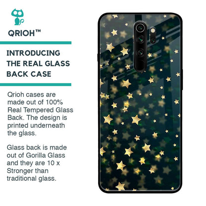Dazzling Stars Glass Case For Xiaomi Redmi Note 8 Pro