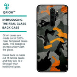 Camouflage Orange Glass Case For Xiaomi Redmi Note 8 Pro