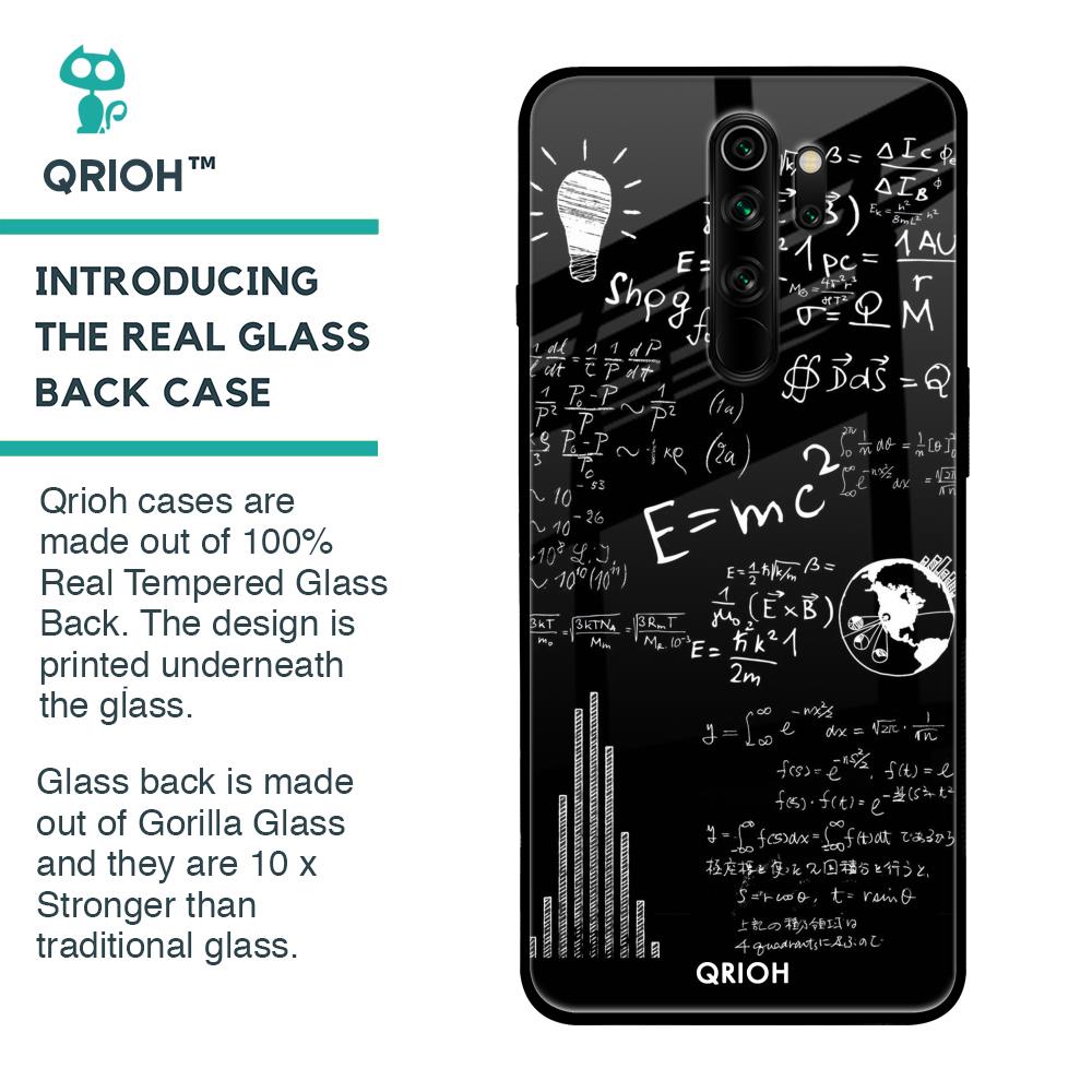Funny Math Glass Case for Xiaomi Redmi Note 8 Pro