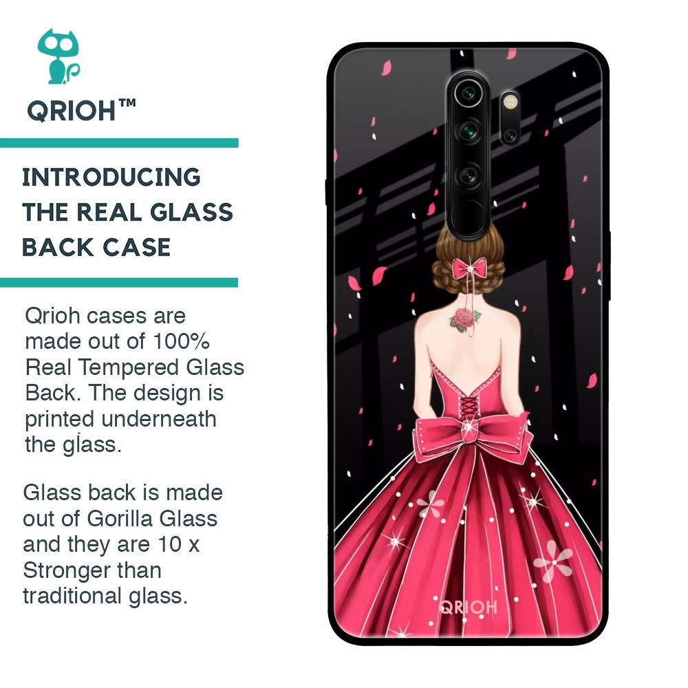 Fashion Princess Glass Case for Xiaomi Redmi Note 8 Pro