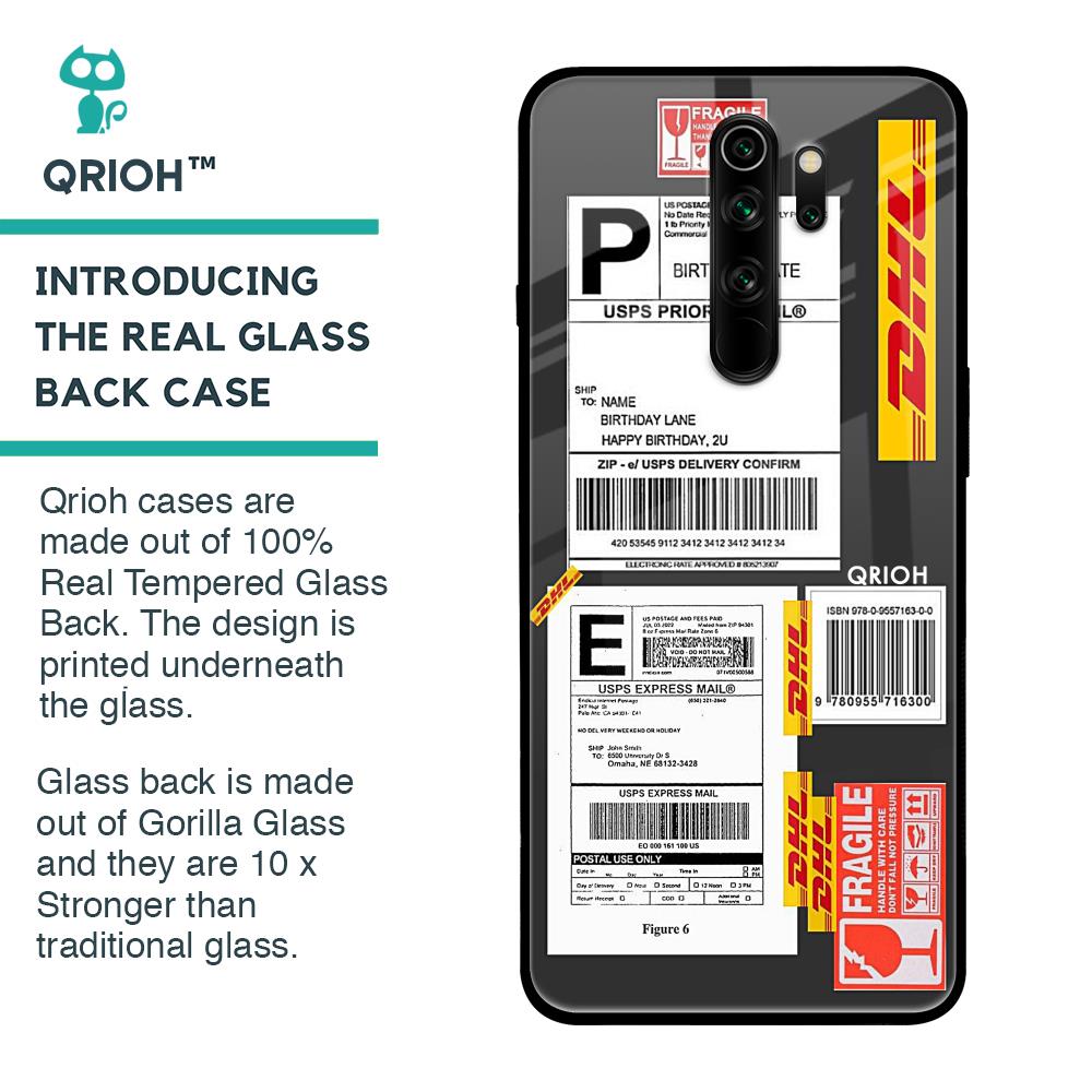 Cool Barcode Label Glass case For Xiaomi Redmi Note 8 Pro