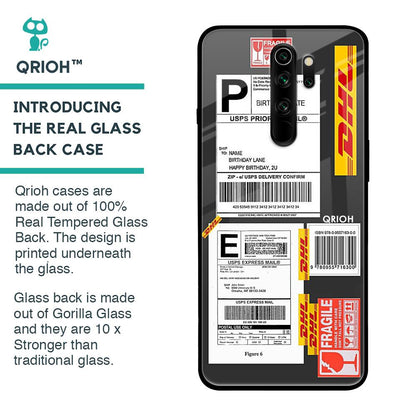 Cool Barcode Label Glass case For Xiaomi Redmi Note 8 Pro
