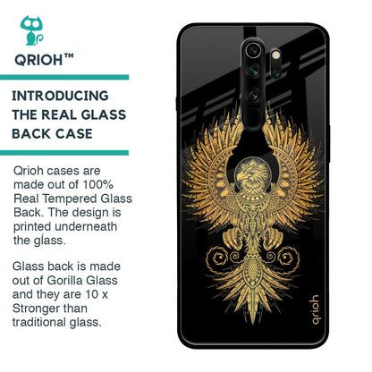 Mythical Phoenix Art Glass Case for Xiaomi Redmi Note 8 Pro