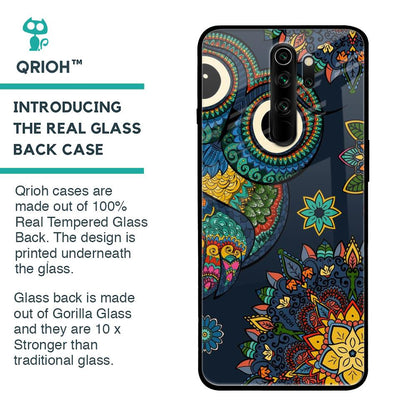 Owl Art Glass Case for Xiaomi Redmi Note 8 Pro