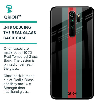 Vertical Stripes Glass Case for Xiaomi Redmi Note 8 Pro
