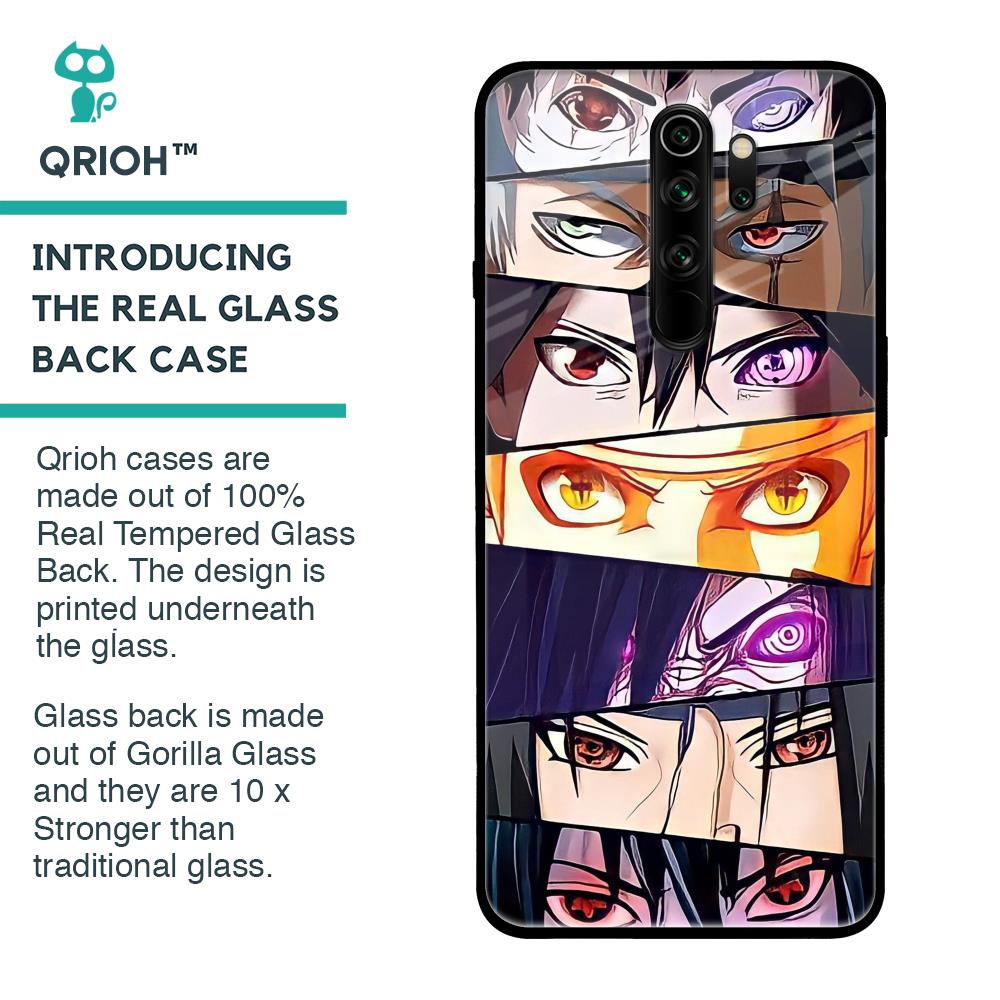 Anime Eyes Glass Case for Xiaomi Redmi Note 8 Pro