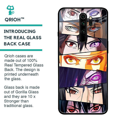Anime Eyes Glass Case for Xiaomi Redmi Note 8 Pro