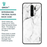 Modern White Marble Glass case for Xiaomi Redmi Note 8 Pro