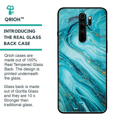 Ocean Marble Glass Case for Xiaomi Redmi Note 8 Pro