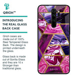 Electroplated Geometric Marble Glass Case for Xiaomi Redmi Note 8 Pro