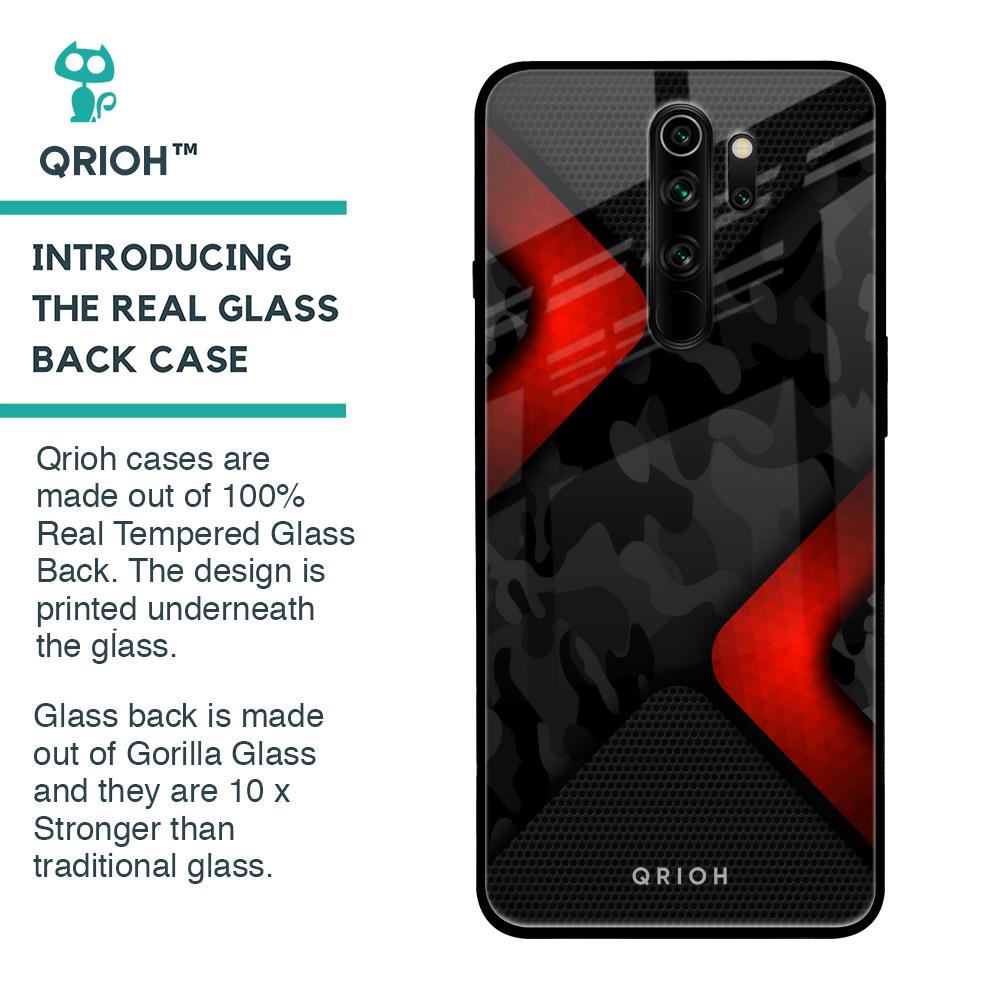 Modern Camo Abstract Glass Case for Xiaomi Redmi Note 8 Pro