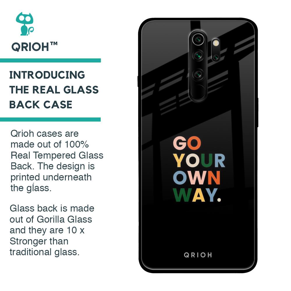 Go Your Own Way Glass Case for Xiaomi Redmi Note 8 Pro