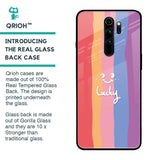 Lucky Abstract Glass Case for Xiaomi Redmi Note 8 Pro