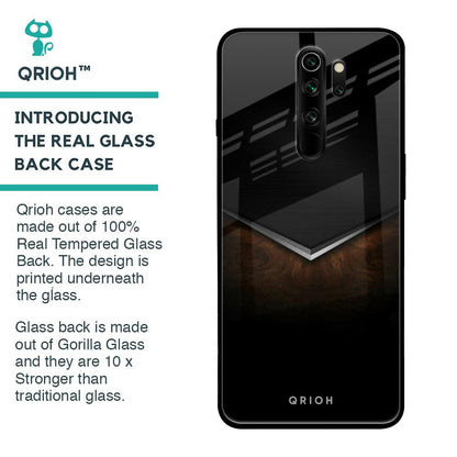 Dark Walnut Glass Case for Xiaomi Redmi Note 8 Pro