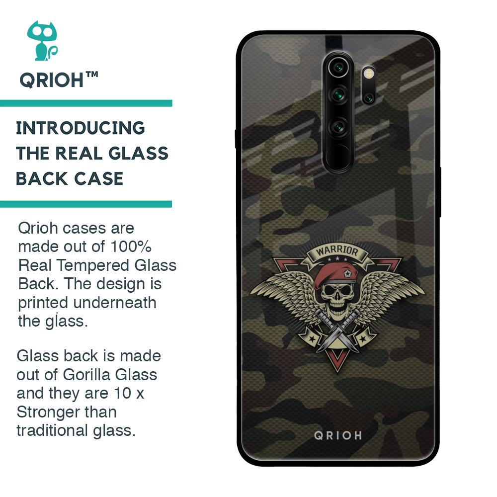 Army Warrior Glass Case for Xiaomi Redmi Note 8 Pro