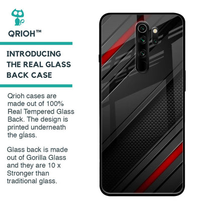 Modern Abstract Glass Case for Xiaomi Redmi Note 8 Pro