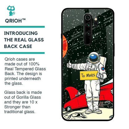 Astronaut on Mars Glass Case for Xiaomi Redmi Note 8 Pro