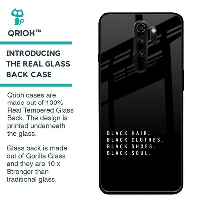 Black Soul Glass Case for Xiaomi Redmi Note 8 Pro