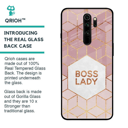 Boss Lady Glass Case for Xiaomi Redmi Note 8 Pro