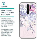 Elegant Floral Glass case for Xiaomi Redmi Note 8 Pro