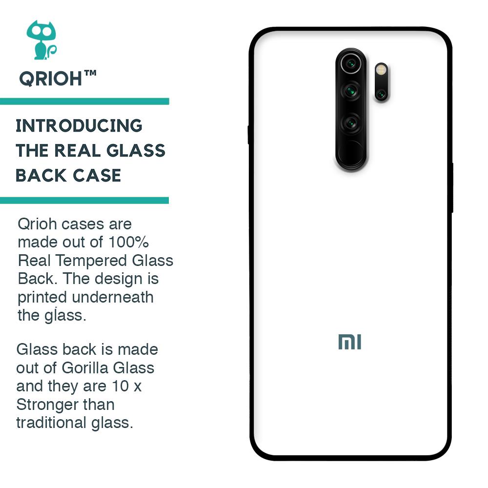 Arctic White Glass Case for Xiaomi Redmi Note 8 Pro