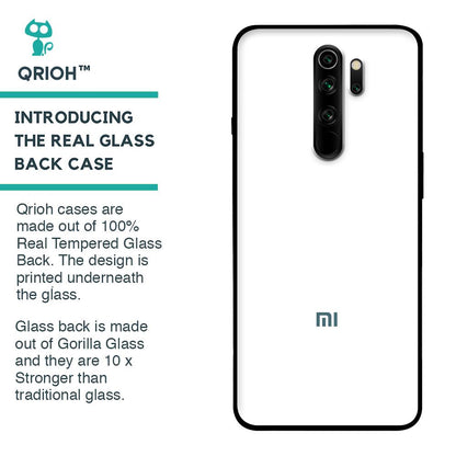Arctic White Glass Case for Xiaomi Redmi Note 8 Pro