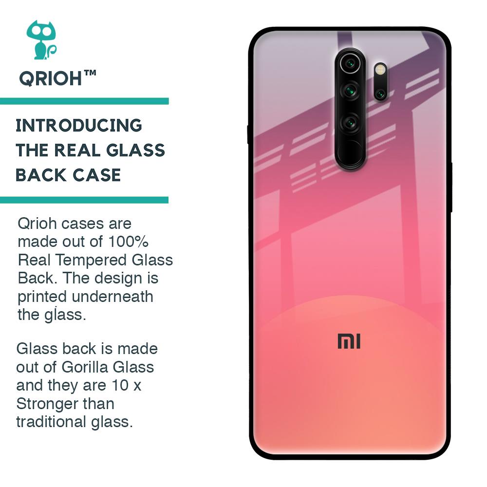 Sunset Orange Glass Case for Xiaomi Redmi Note 8 Pro