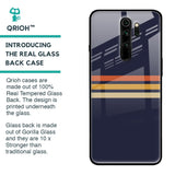 Tricolor Stripes Glass Case For Xiaomi Redmi Note 8 Pro