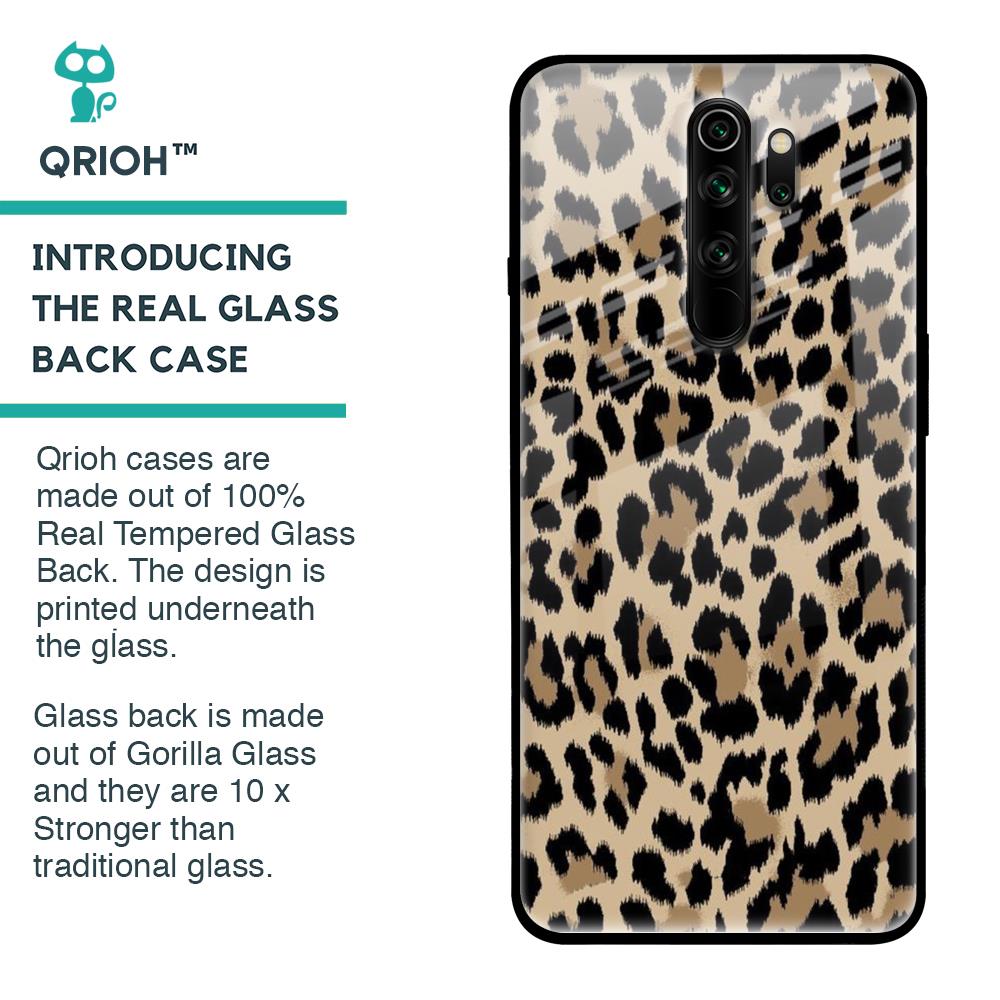 Leopard Seamless Glass Case For Xiaomi Redmi Note 8 Pro