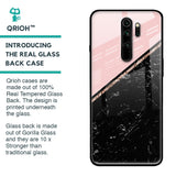 Marble Texture Pink Glass Case For Xiaomi Redmi Note 8 Pro