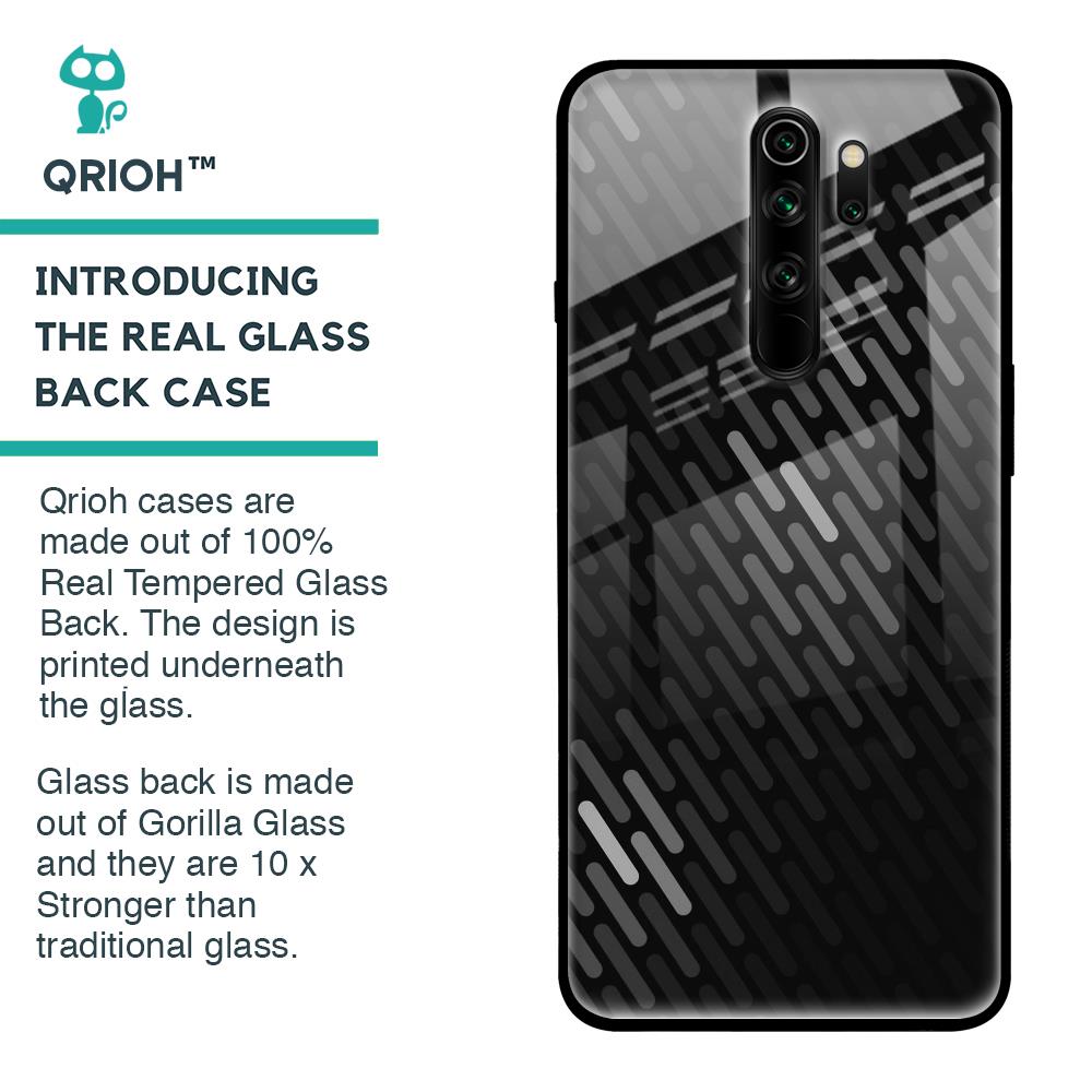 Dark Abstract Pattern Glass Case For Xiaomi Redmi Note 8 Pro