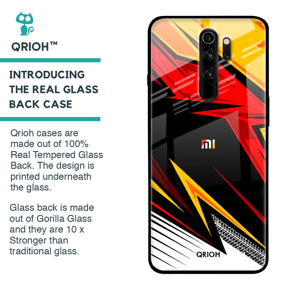 Race Jersey Pattern Glass Case For Xiaomi Redmi Note 8 Pro