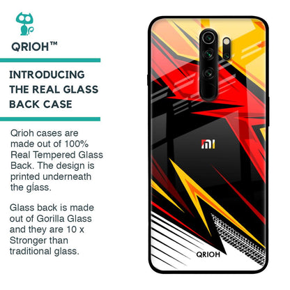 Race Jersey Pattern Glass Case For Xiaomi Redmi Note 8 Pro