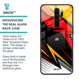 Race Jersey Pattern Glass Case For Xiaomi Redmi Note 8 Pro