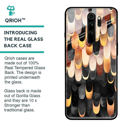 Bronze Abstract Glass Case for Xiaomi Redmi Note 8 Pro