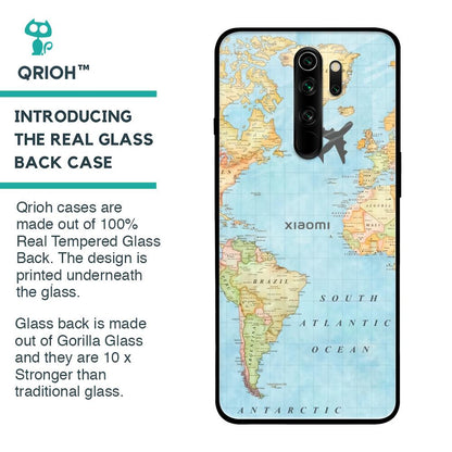 Fly Around The World Glass Case for Xiaomi Redmi Note 8 Pro