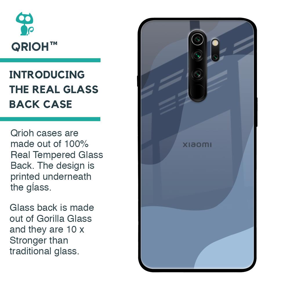 Navy Blue Ombre Glass Case for Xiaomi Redmi Note 8 Pro