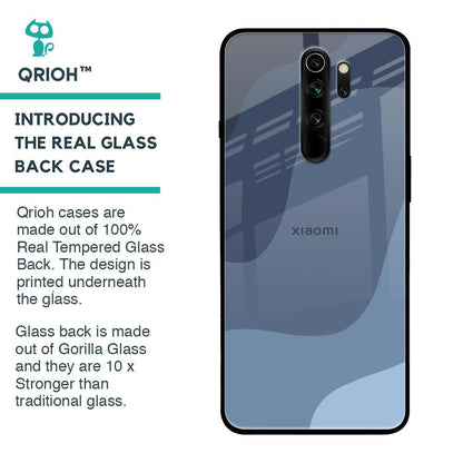 Navy Blue Ombre Glass Case for Xiaomi Redmi Note 8 Pro