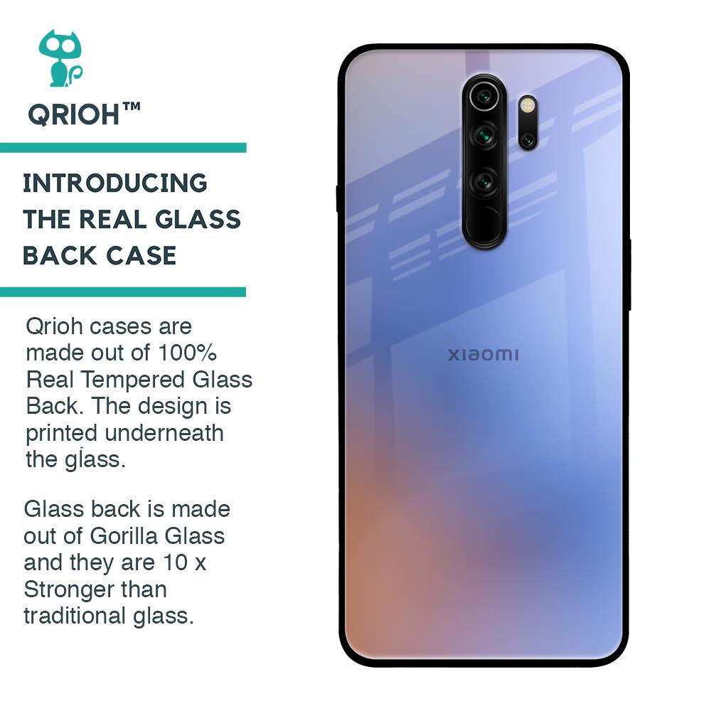Blue Aura Glass Case for Xiaomi Redmi Note 8 Pro