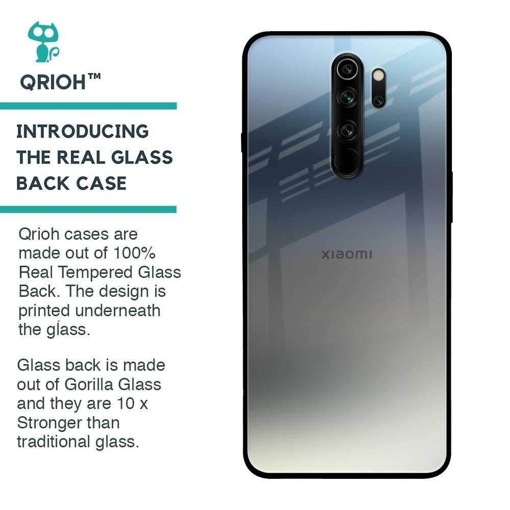 Tricolor Ombre Glass Case for Xiaomi Redmi Note 8 Pro